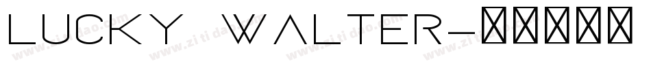 Lucky Walter字体转换